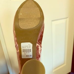 Rouge Mauve Velvet Faux fur boots// Heels